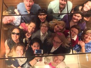 How many marketers fit in an elevator?