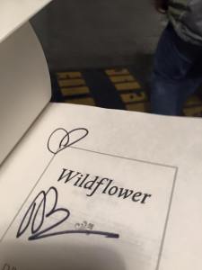 Wildflower ... autographed